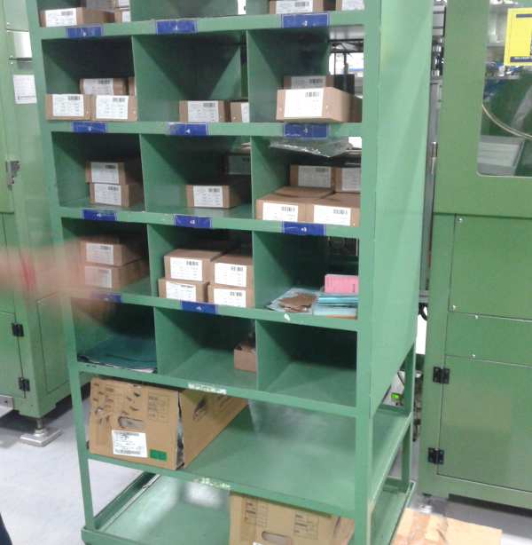 MS powder coated tool rack