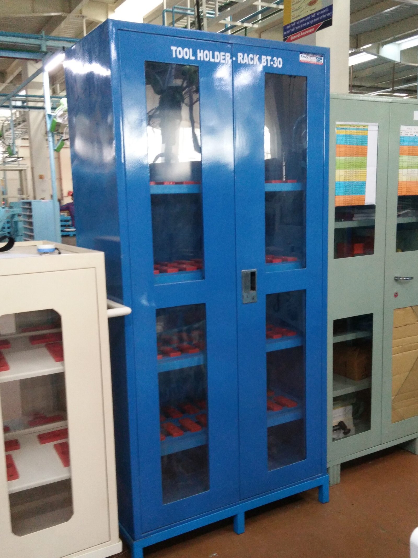 steel powder coated almirah